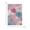 Homeroots 4 x 6 ft. Gray & Pink Tropical Flower Area Rug 385423 - alternate 7